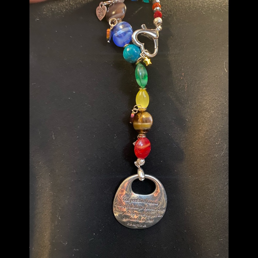 Chakra Serenity Prayer  Dangle
